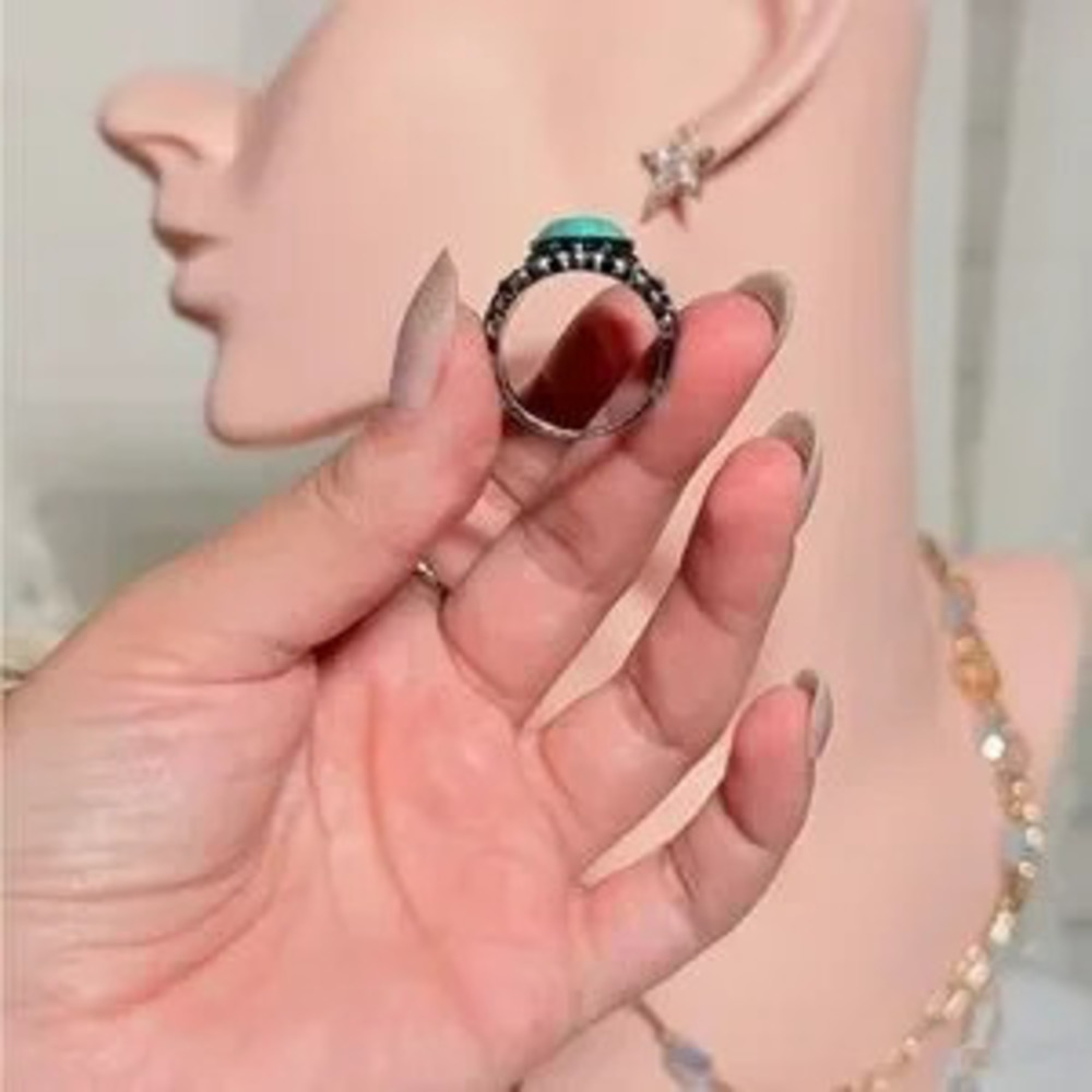?? Turquoise Heart Ring - Picture 4 of 6